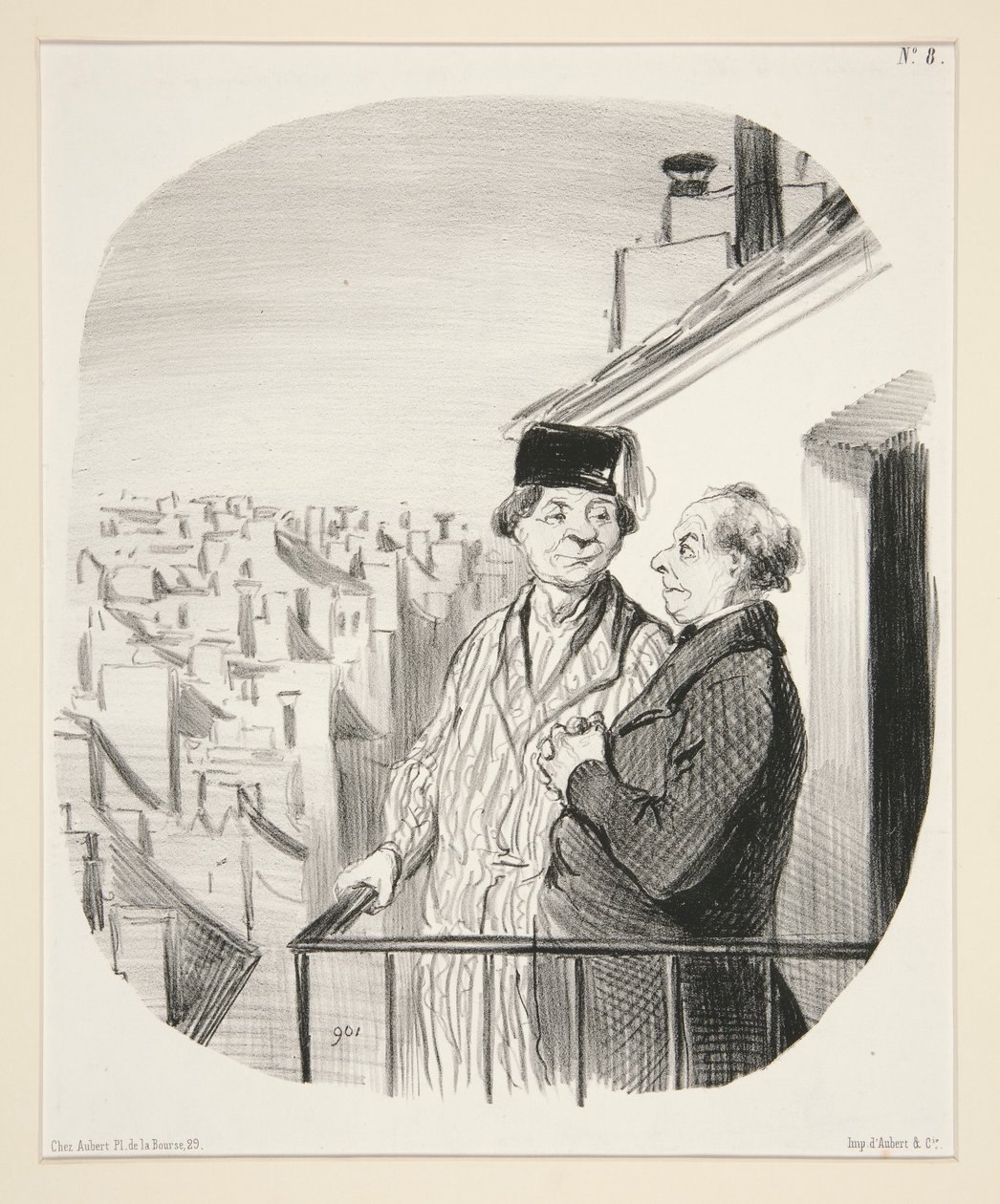 Jeg ligger lidt højt af Honoré Daumier