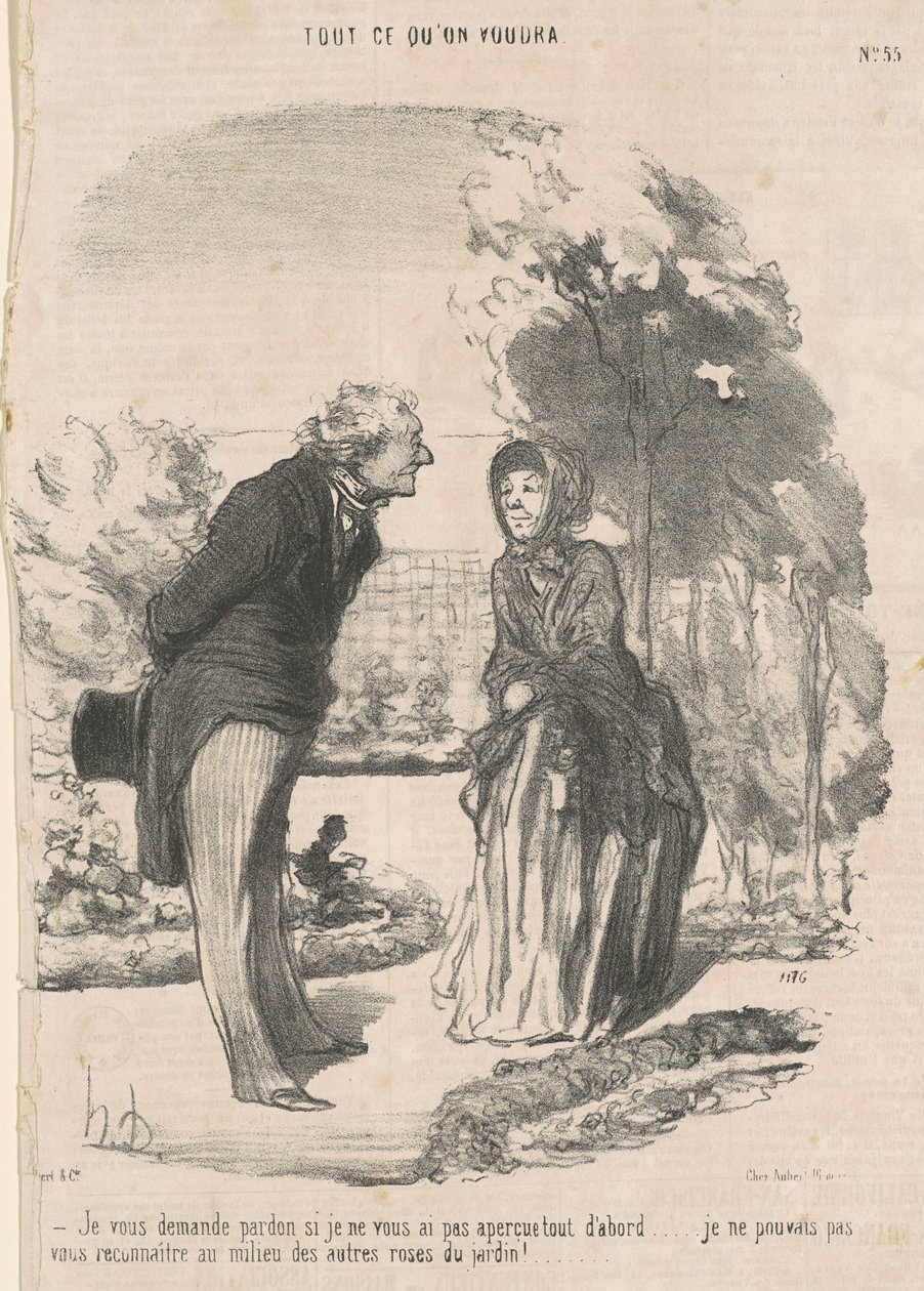 Undskyld hvis jeg ikke så dig... af Honoré Daumier