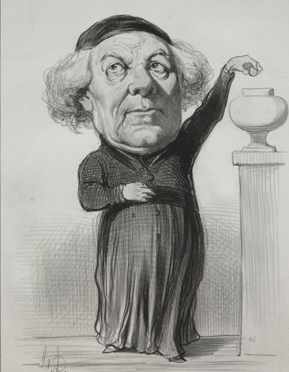 Jean-Jacques Fayet, biskop af Orleans af Honoré Daumier