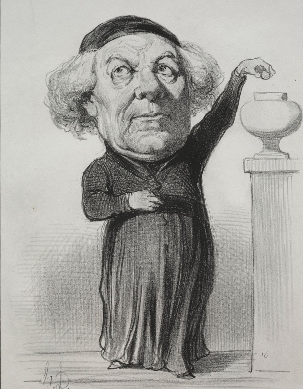 Jean Jacques Fayet, biskop af Orleans, 1849. af Honoré Daumier
