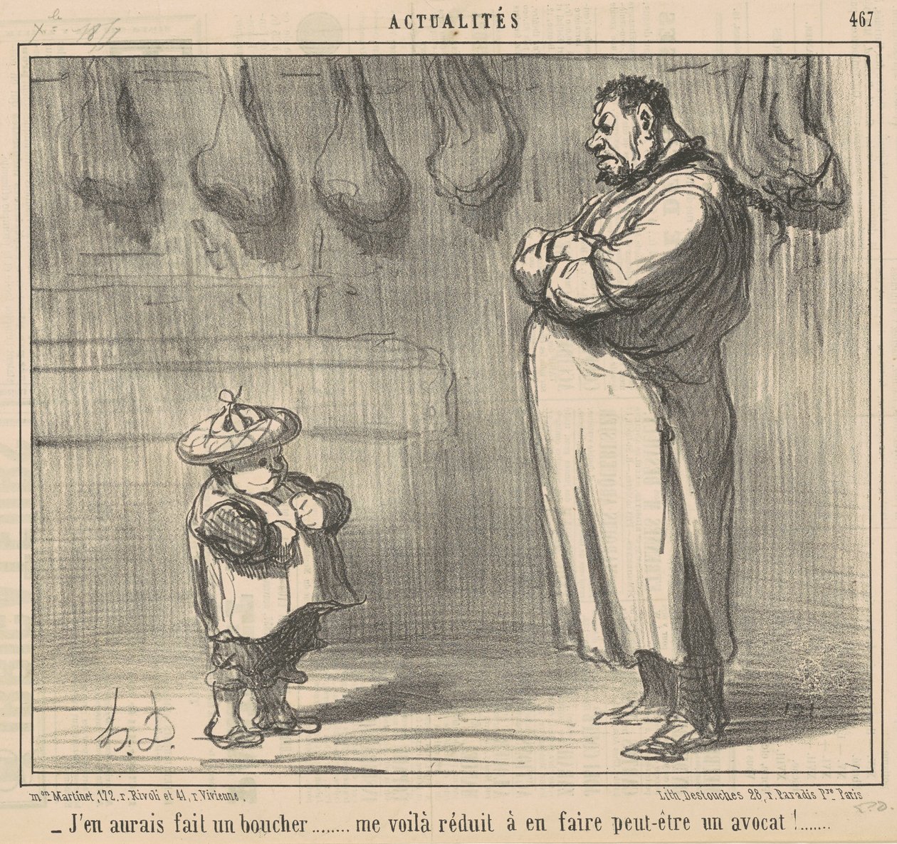 Jeg ville have lavet en slagter... af Honoré Daumier