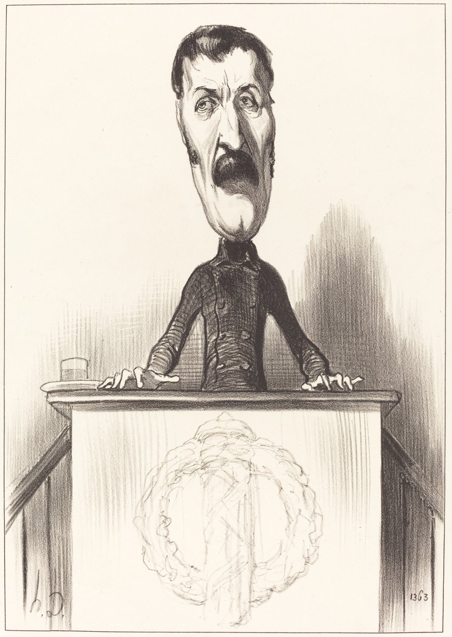 Jules Bastide af Honoré Daumier