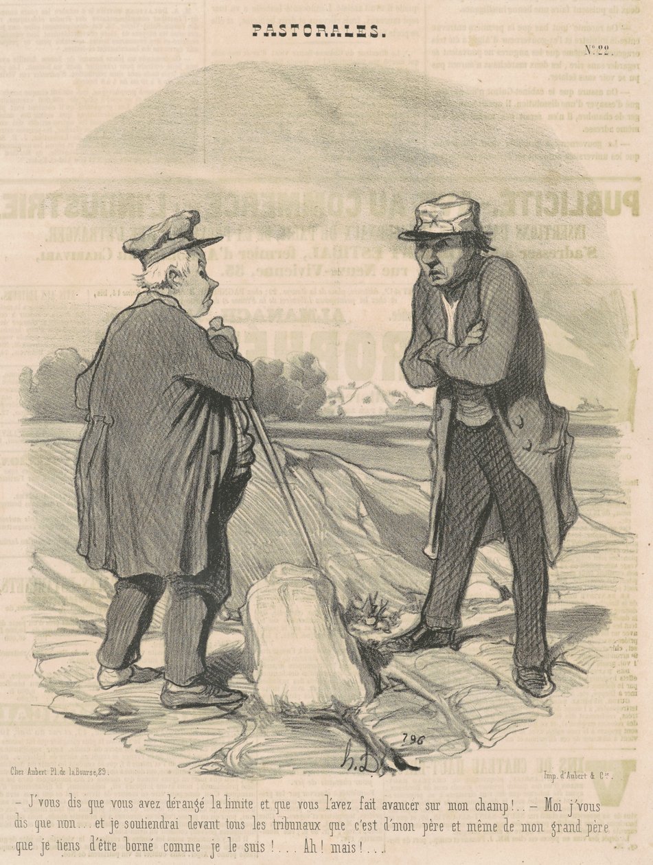 Jeg siger dig, at du forstyrrede grænsen... af Honoré Daumier