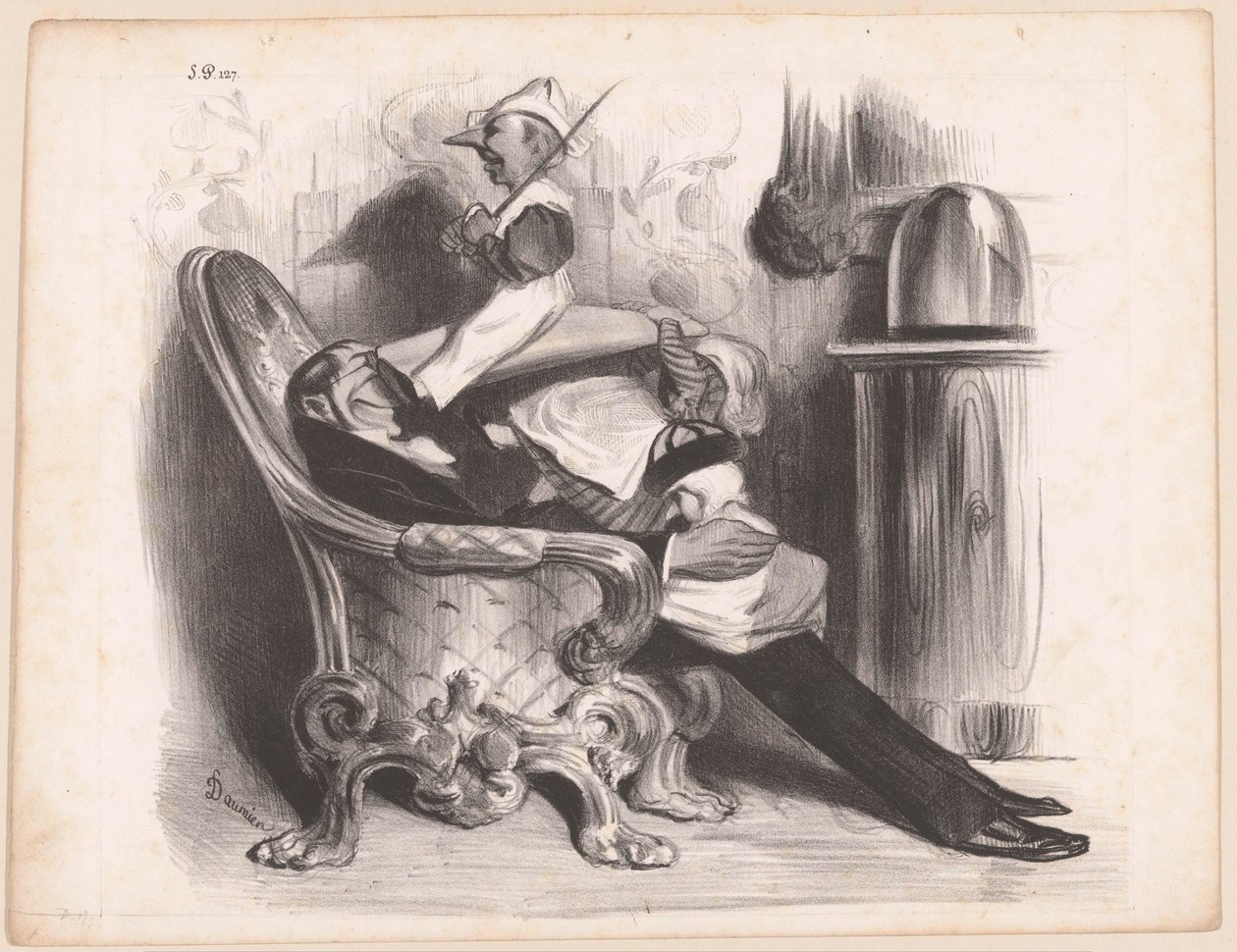 Karikatuur af minister Antoine Maurice Apollinaire d