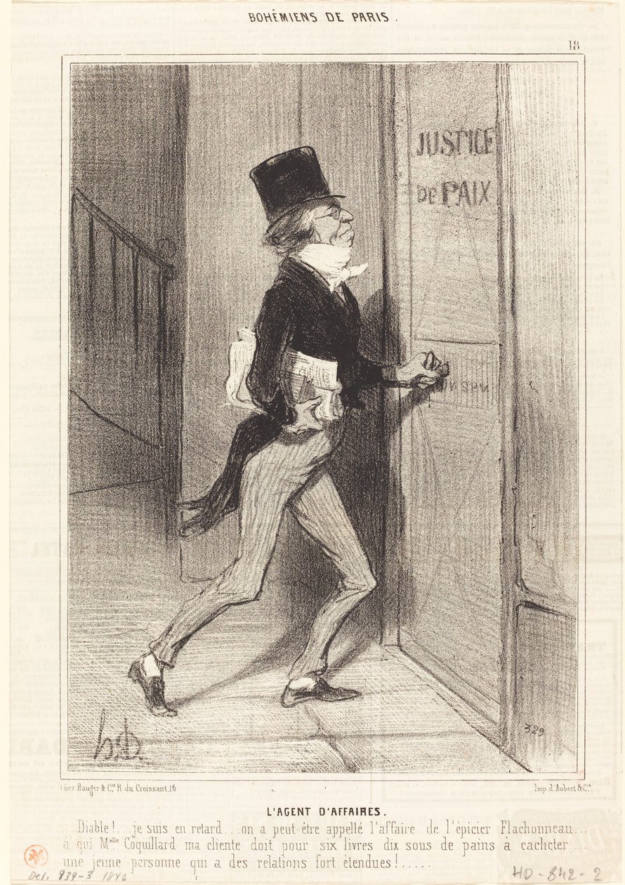 Forretningsagent af Honoré Daumier