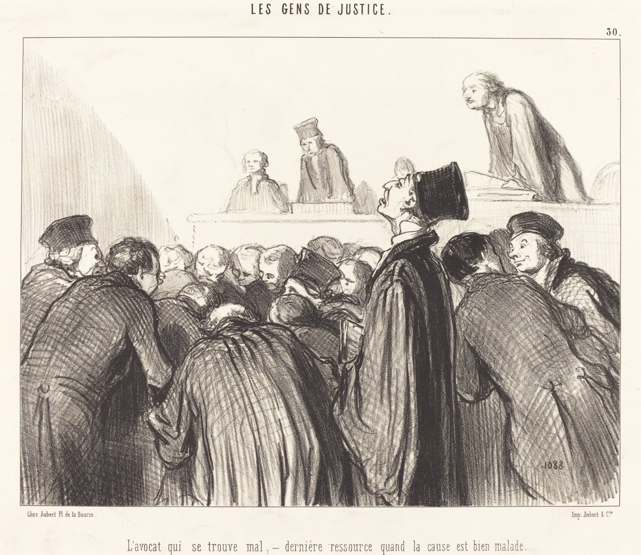 Advokaten, der er syg af Honoré Daumier