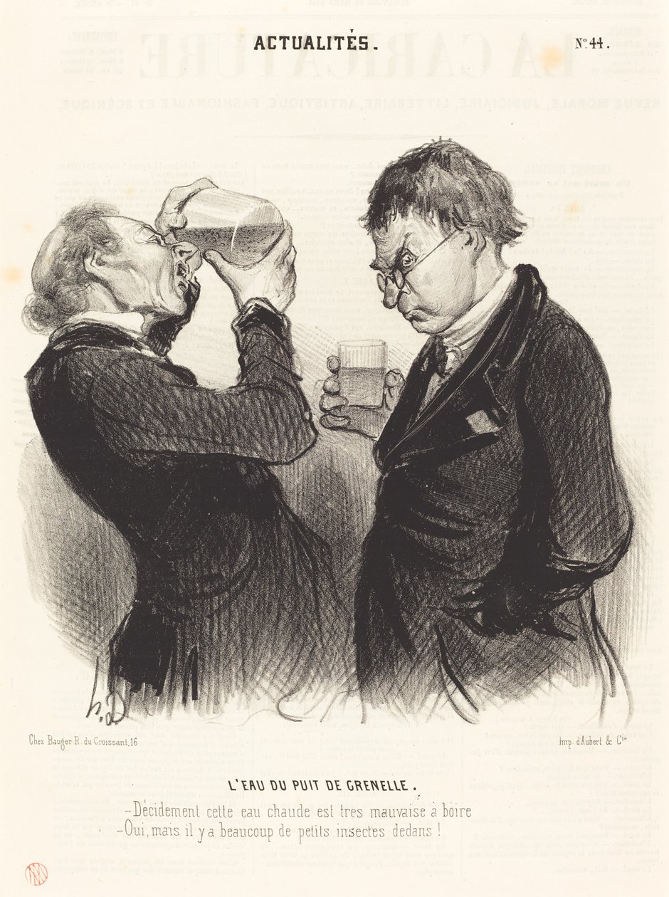 Vand fra Grenelle-brønden af Honoré Daumier