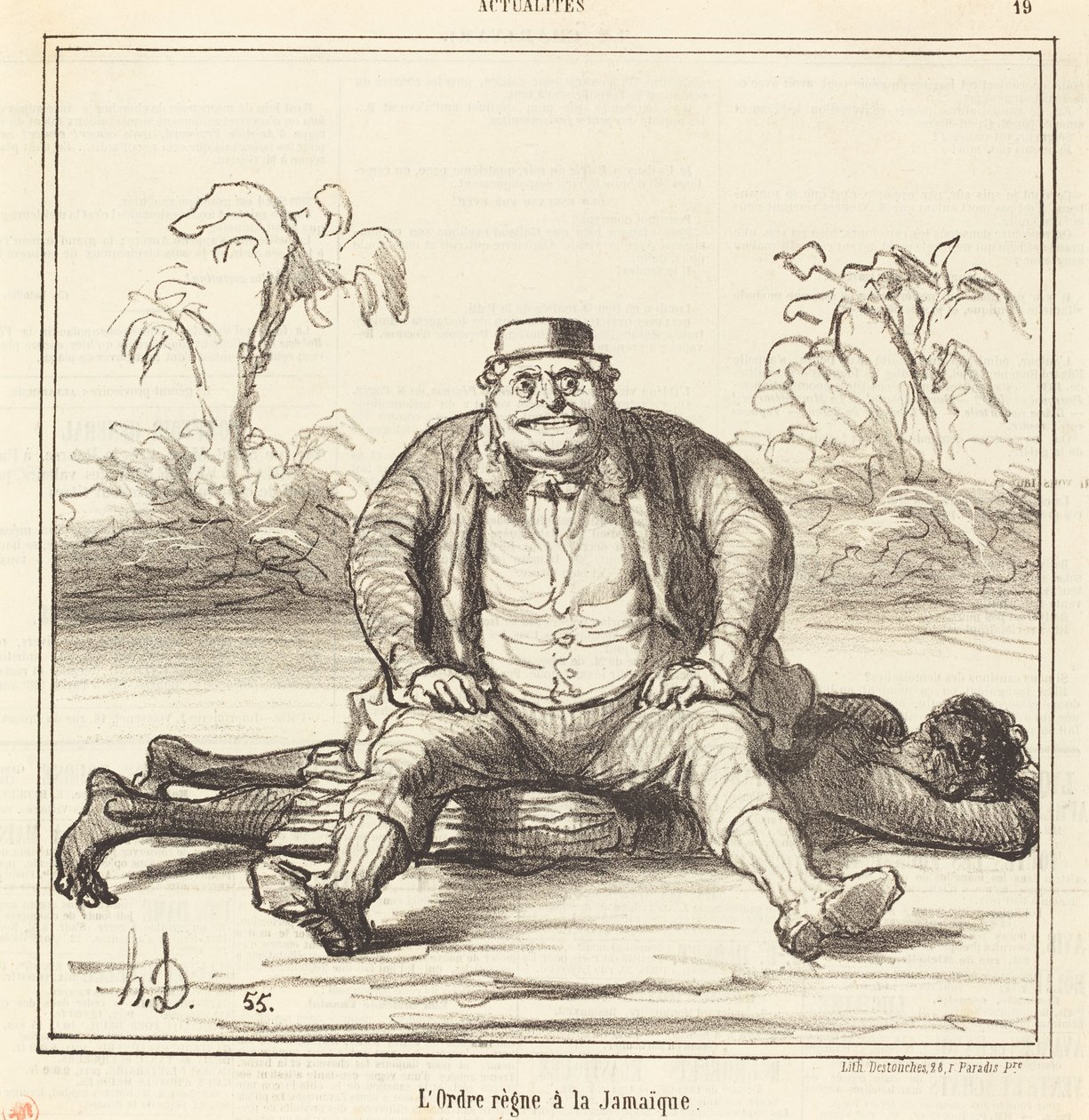 Ordenen hersker i Jamaica af Honoré Daumier