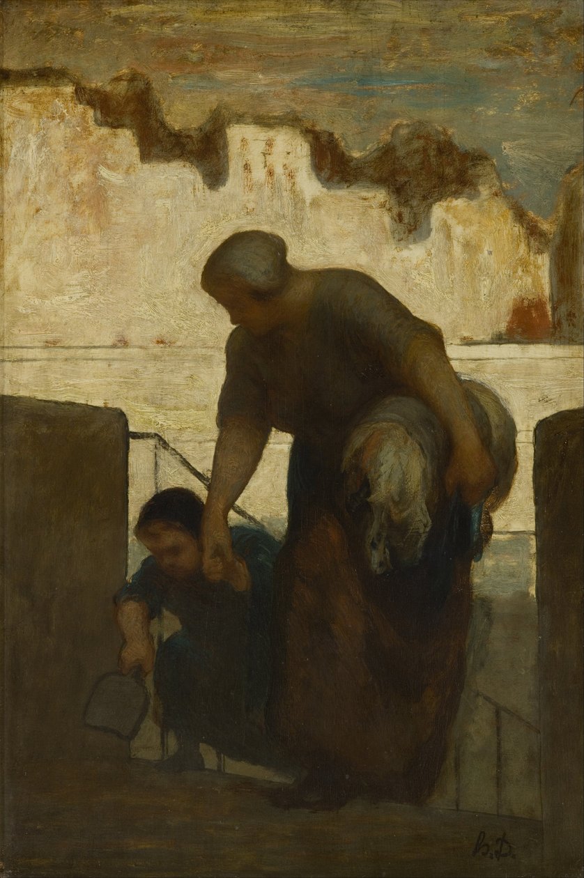 Vaskersken af Honoré Daumier