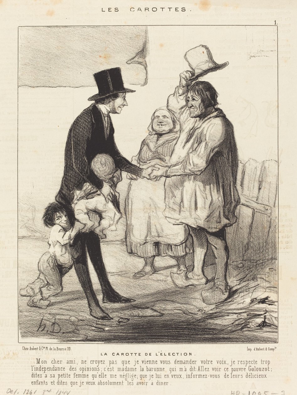 Valgets gulerod af Honoré Daumier