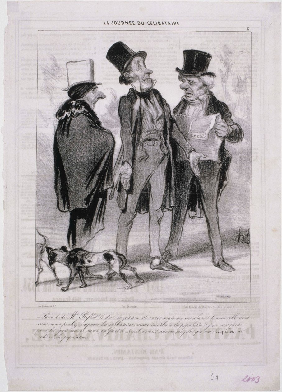Bachelor dag af Honoré Daumier