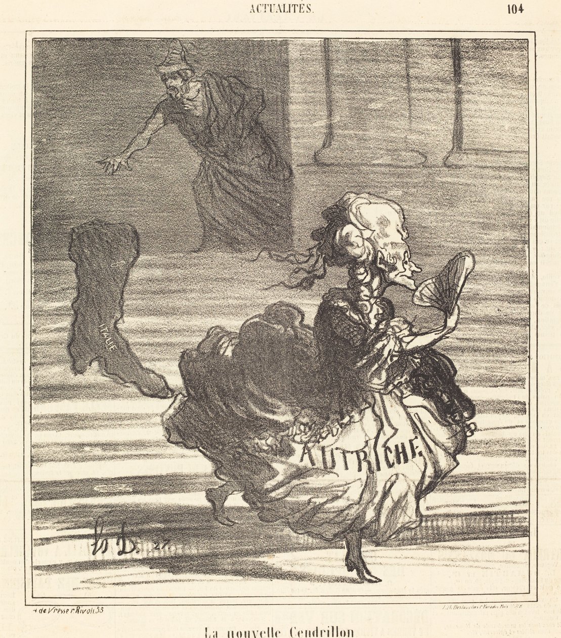 Den nye Askepot af Honoré Daumier
