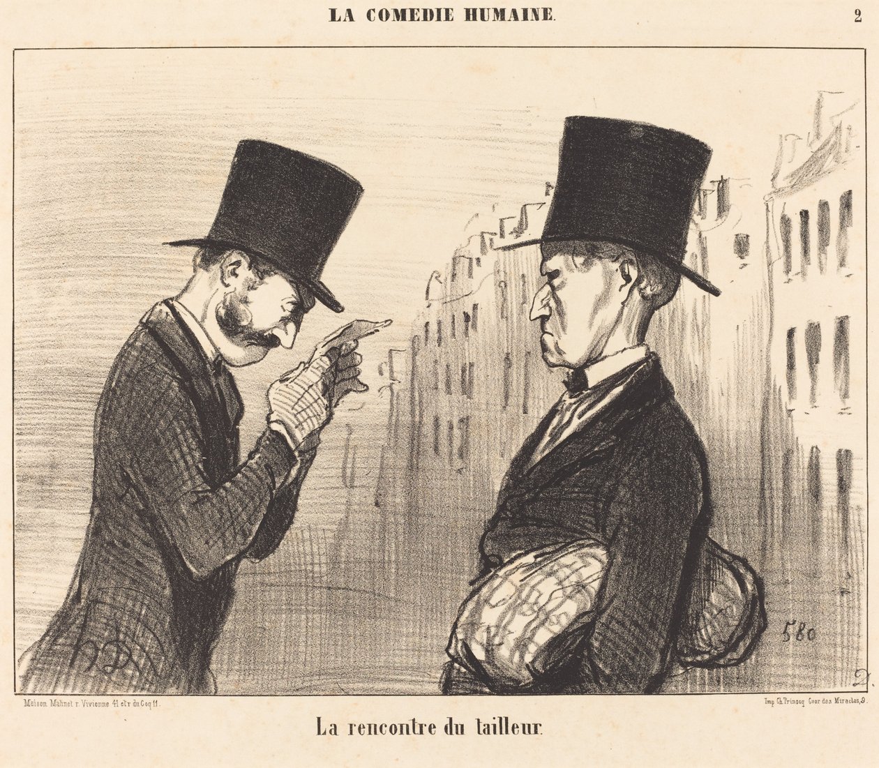 Skræddermødet af Honoré Daumier