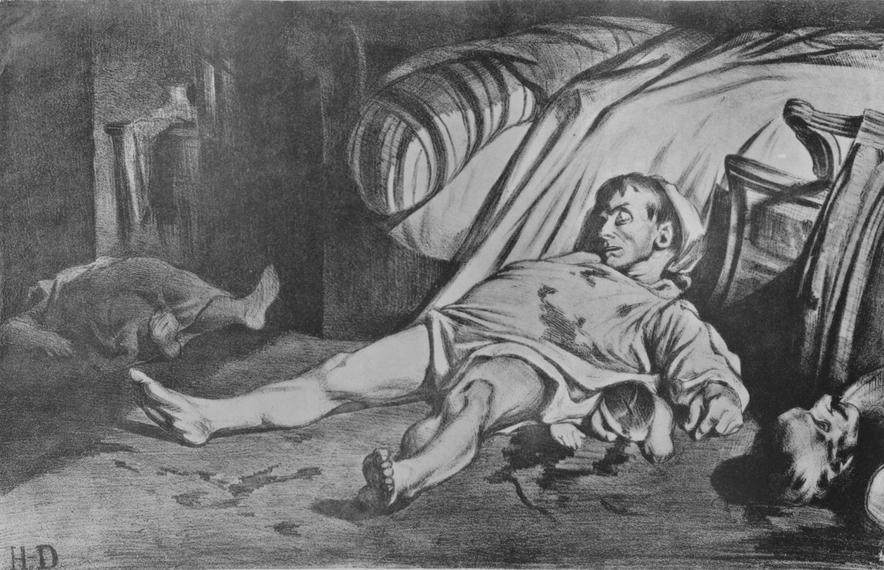 Transnonain Street, 1834 af Honoré Daumier