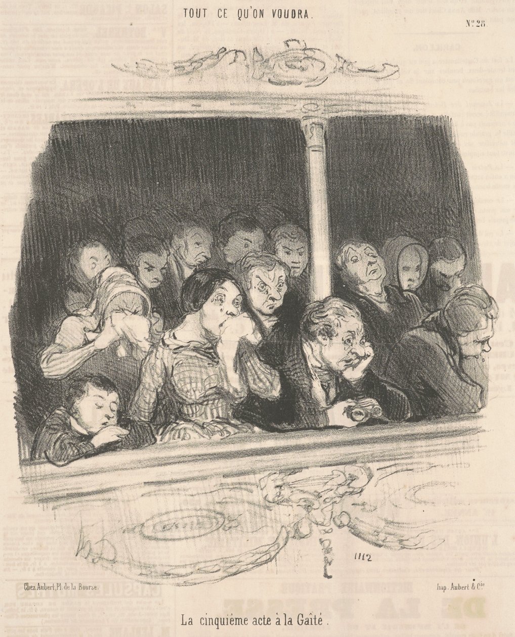 Femte akt har munterhed af Honoré Daumier