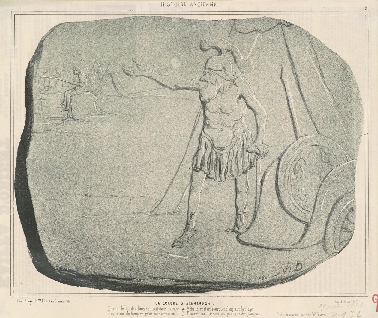 Agamemnons vrede af Honoré Daumier