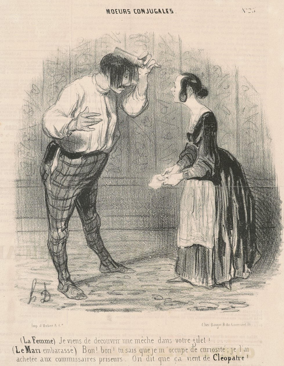Kone. Jeg har lige opdaget en væge... af Honoré Daumier