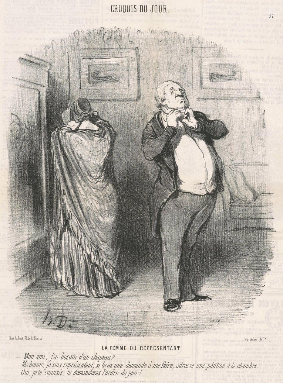 Repræsentantens hustru af Honoré Daumier