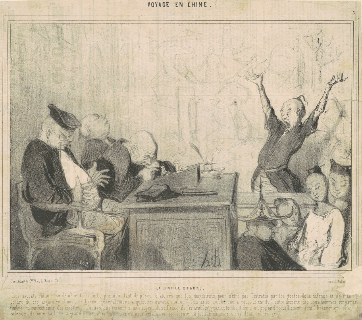 kinesisk retfærdighed af Honoré Daumier