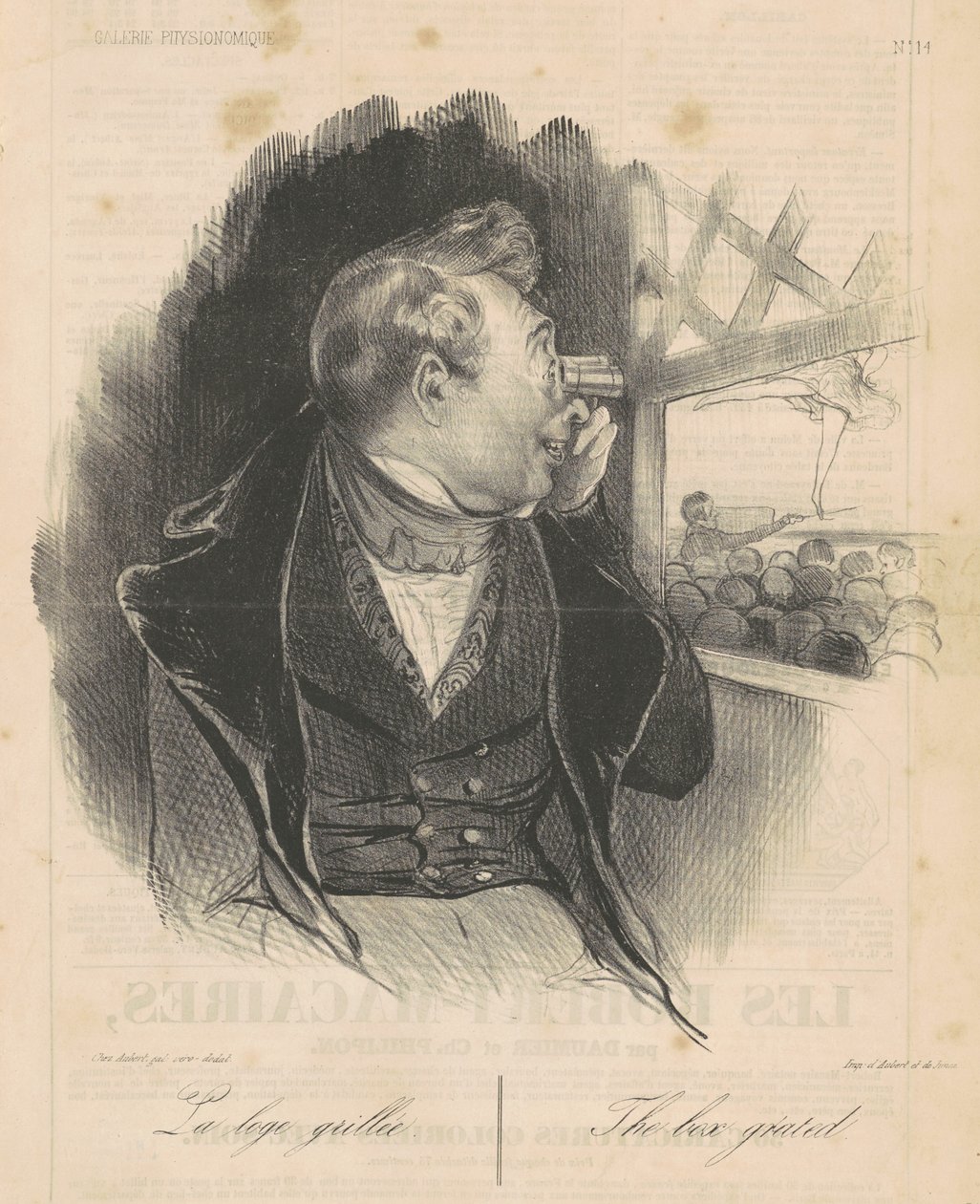 Den grillede lodge af Honoré Daumier
