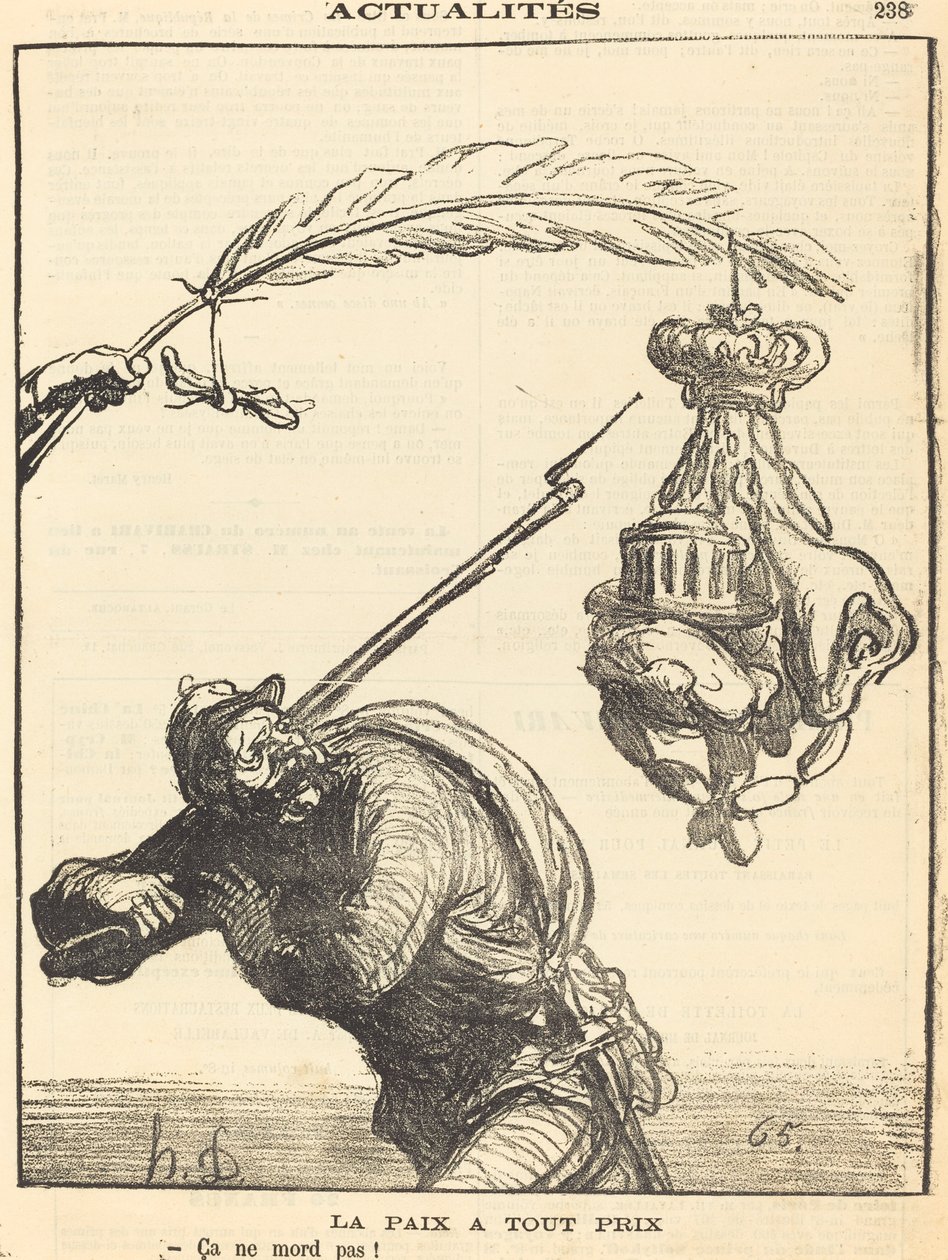 fred for enhver pris af Honoré Daumier
