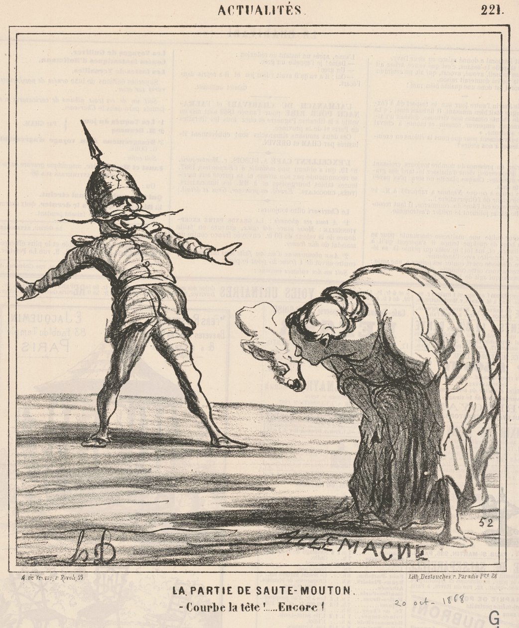 Leapfrog-delen af Honoré Daumier