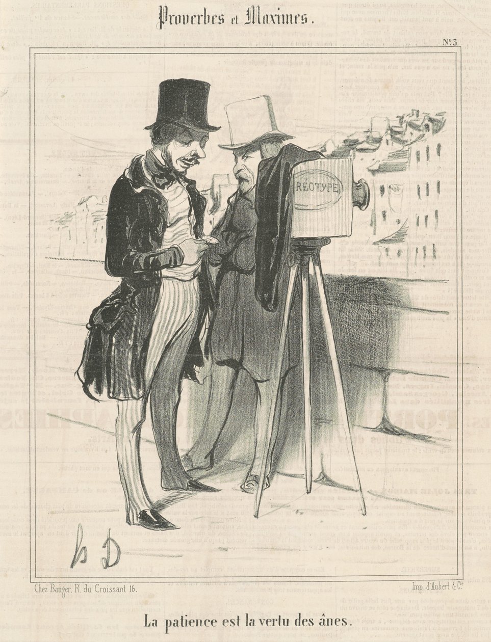 Tålmodighed er æslernes dyd af Honoré Daumier