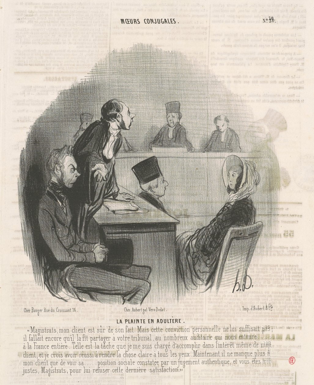 Klagen over utroskab af Honoré Daumier