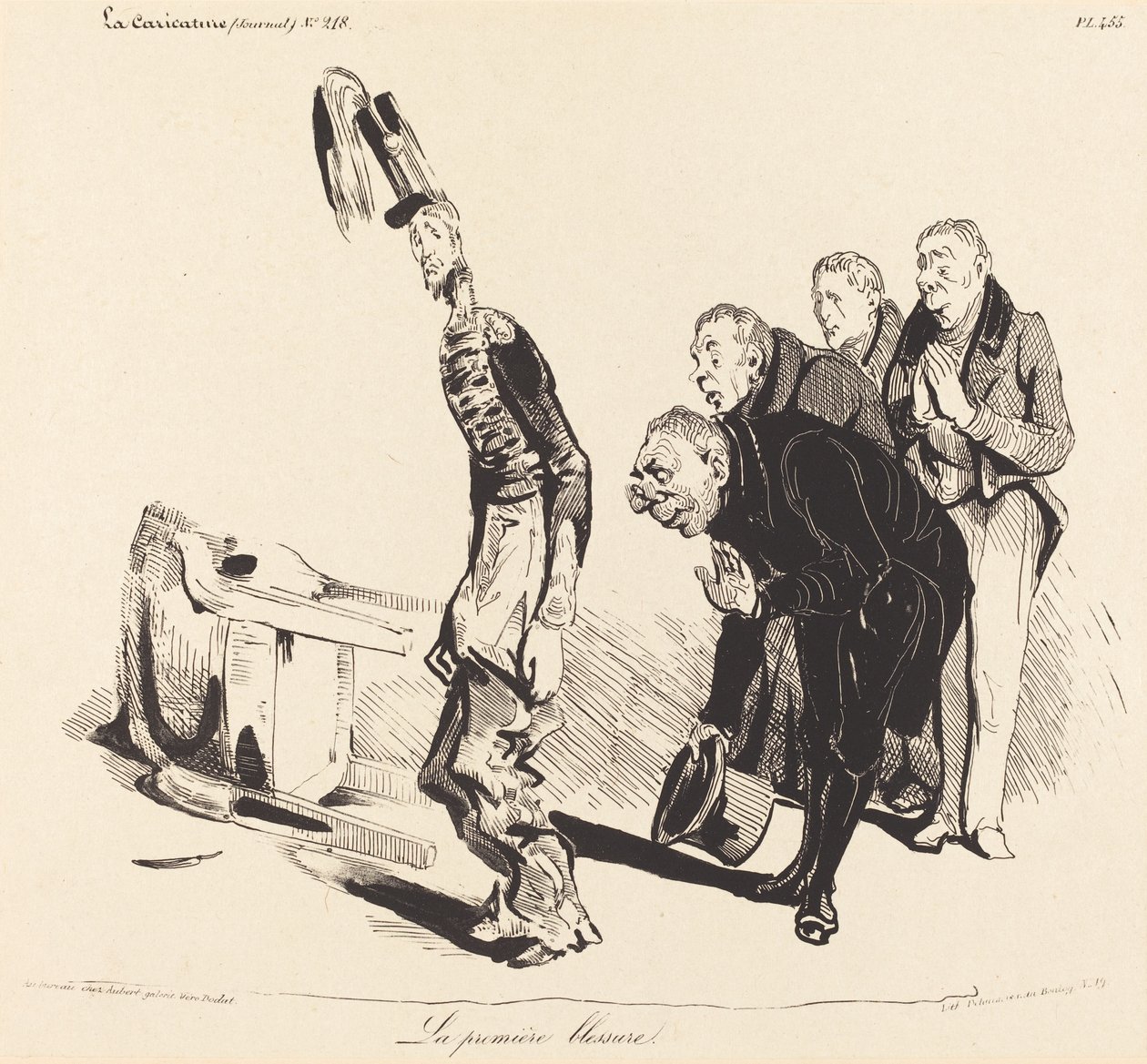 Den første skade af Honoré Daumier