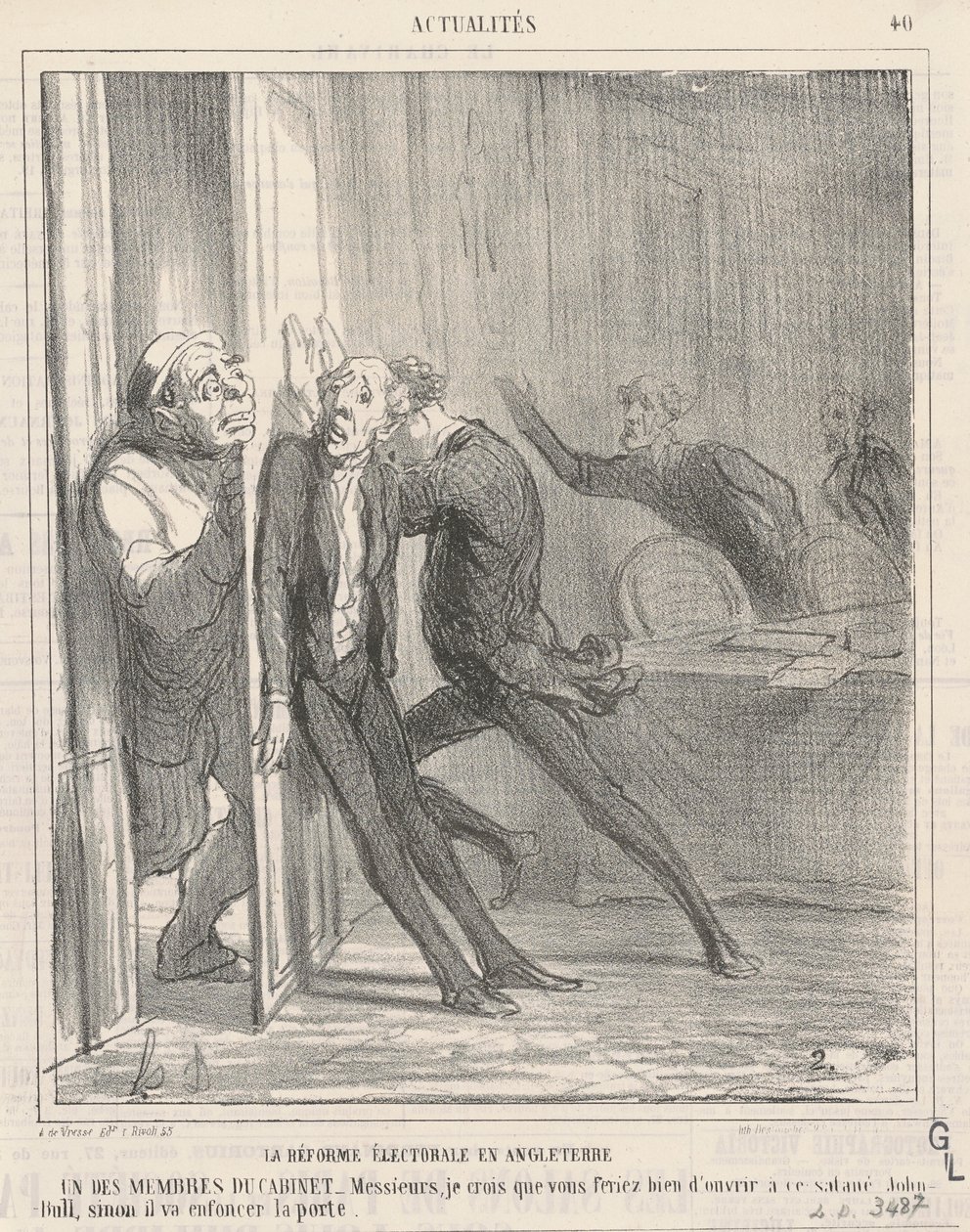 valgreform i england af Honoré Daumier