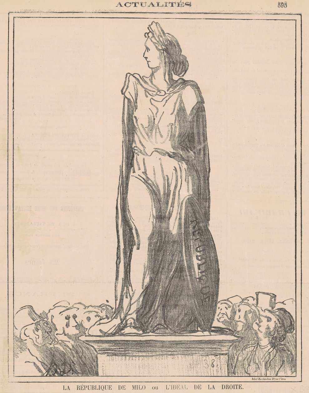 Republikken Milo... af Honoré Daumier