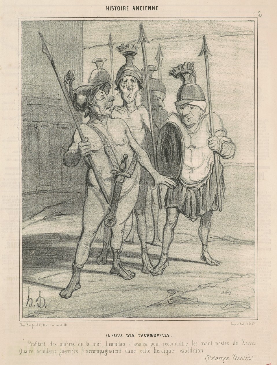 Dagen før Thermopylae af Honoré Daumier