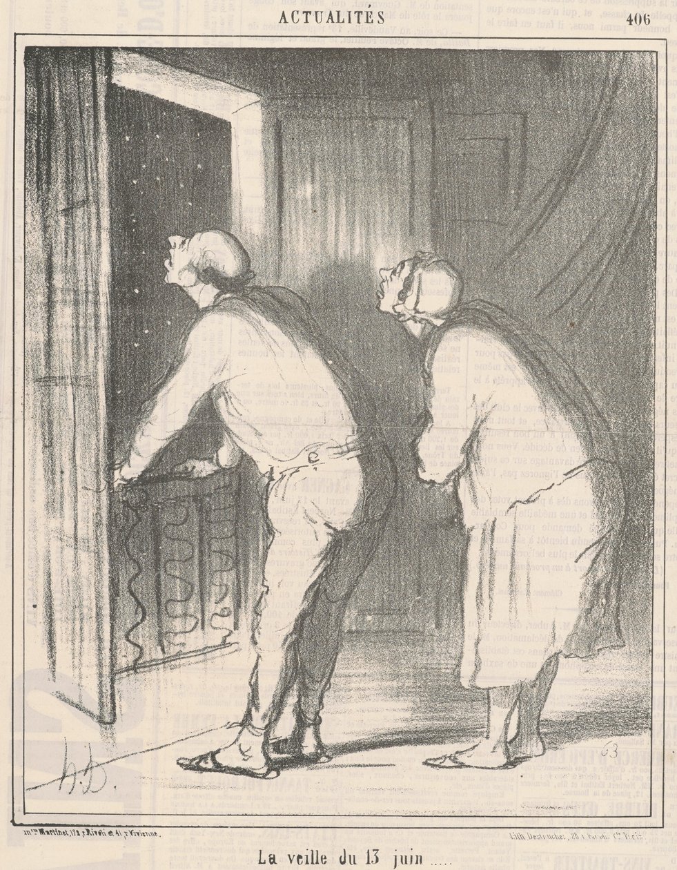 Dagen før den 13. juni af Honoré Daumier