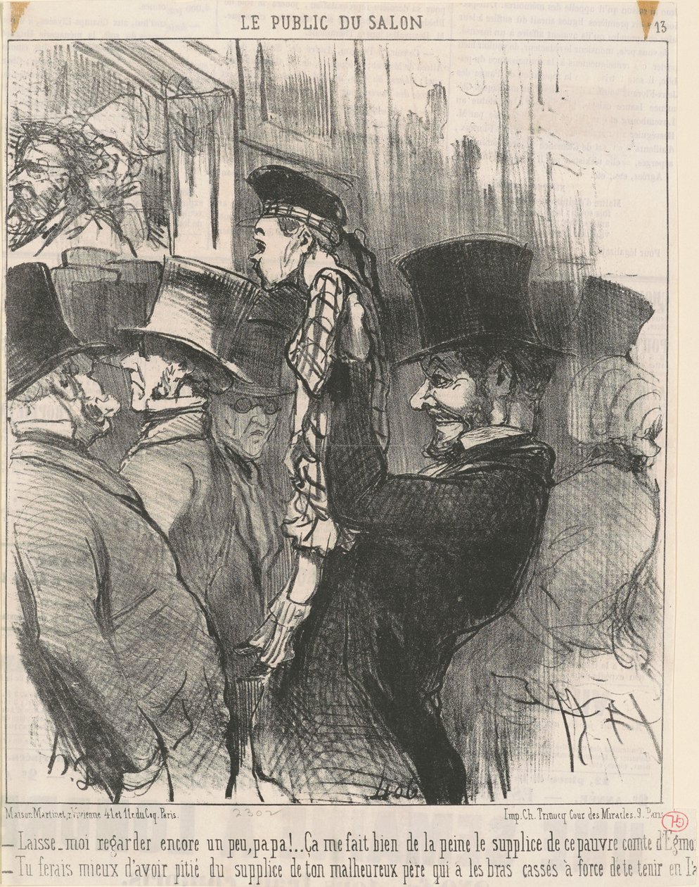 Lad mig se igen... far! af Honoré Daumier