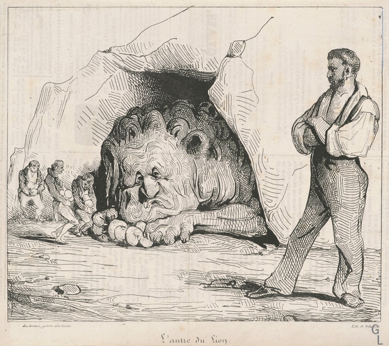 Løvens hule af Honoré Daumier