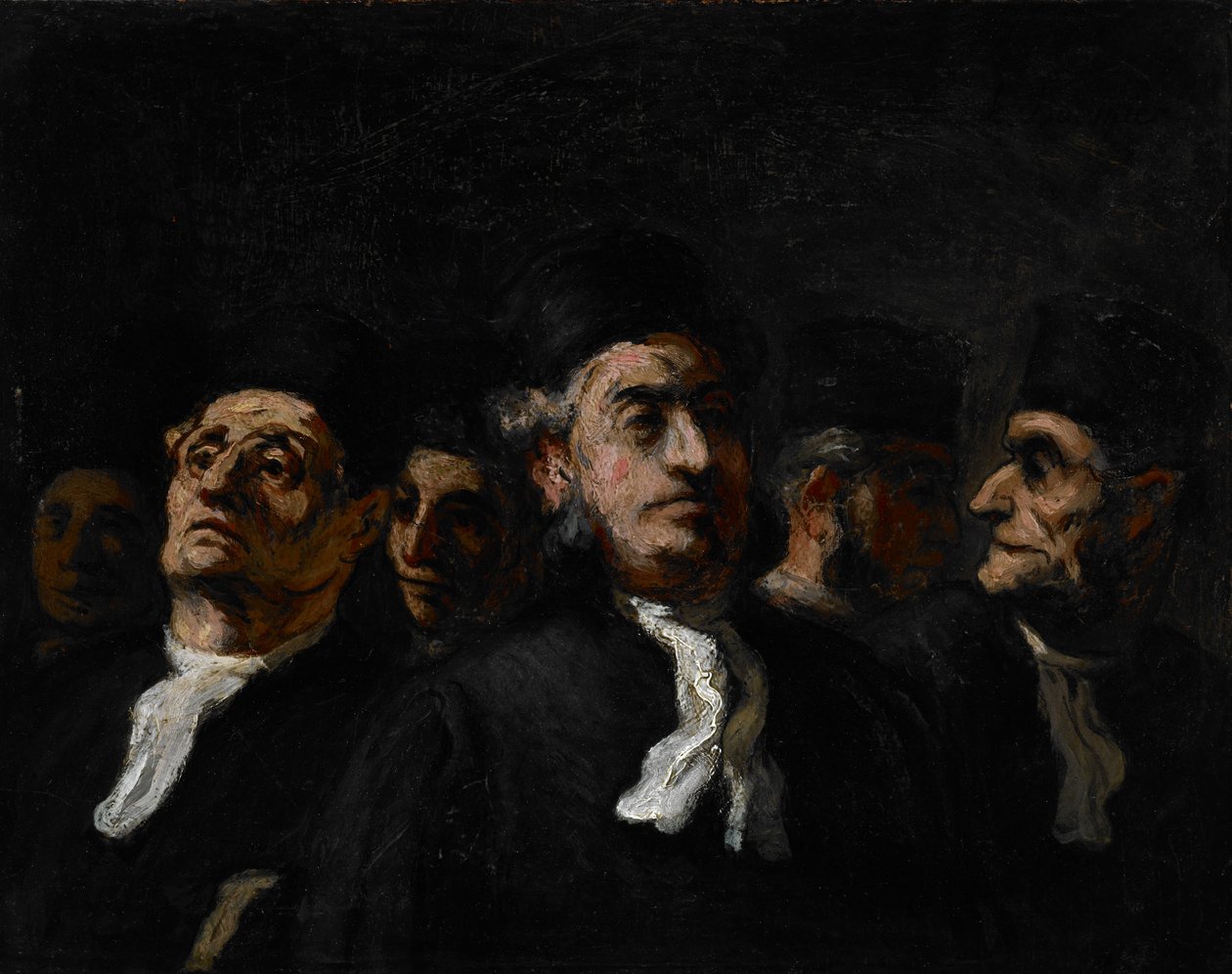 Advokatmøde, c.1860 af Honoré Daumier