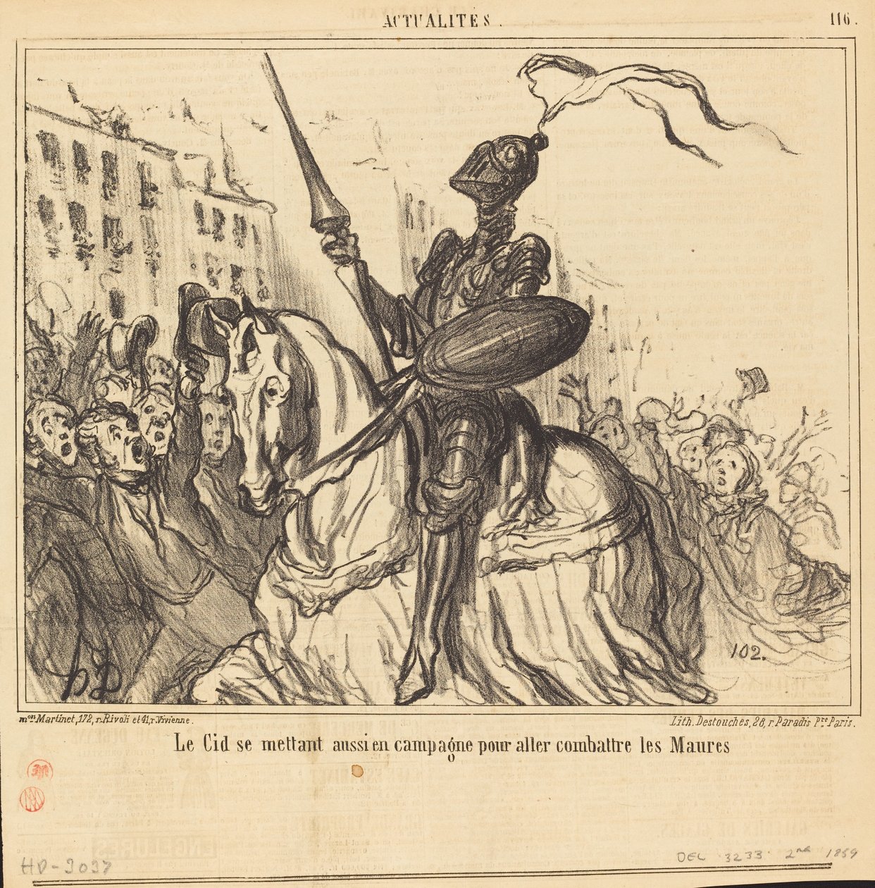 Le Cid fører også kampagne... af Honoré Daumier