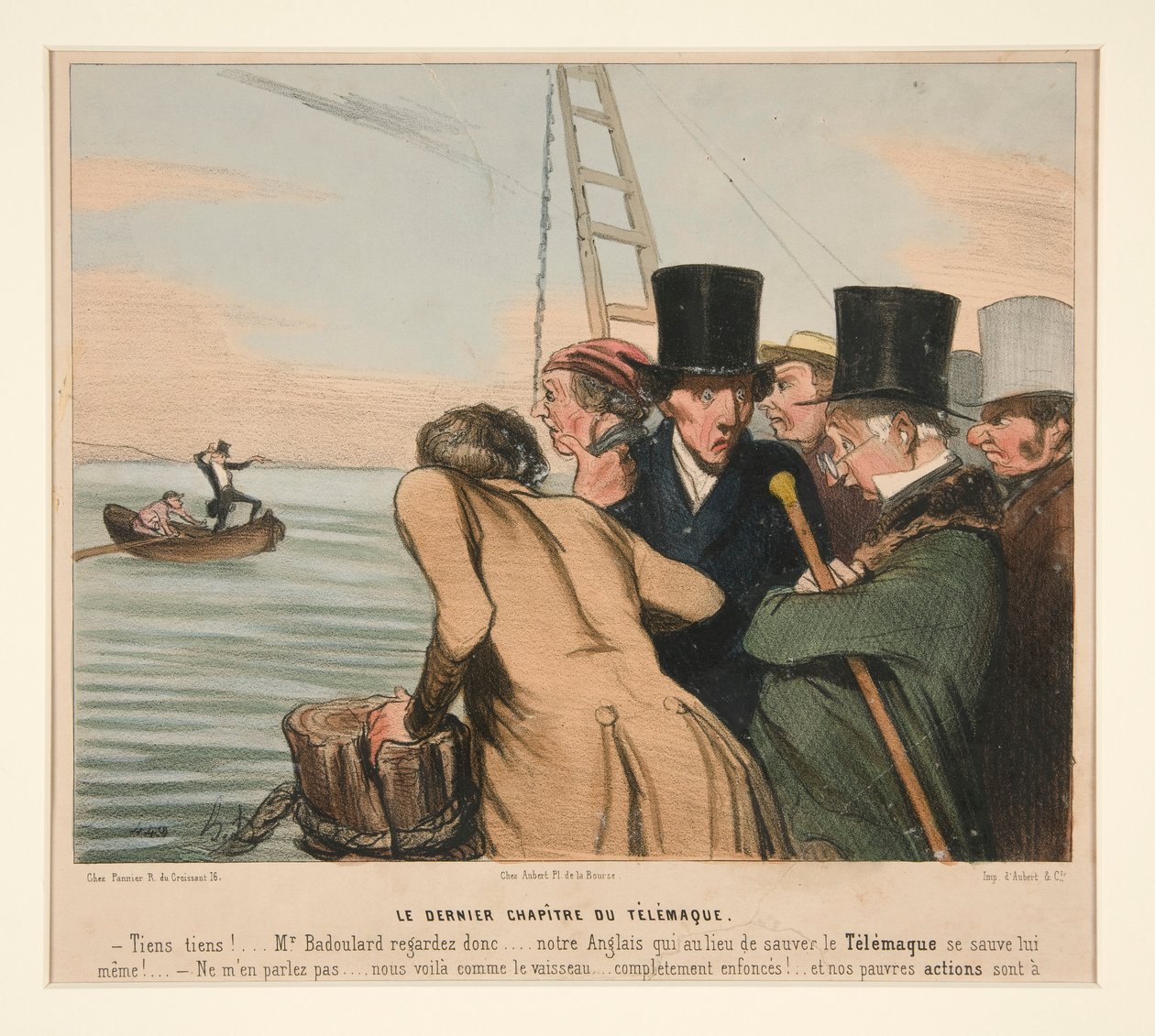 Det sidste kapitel af Telemachus, fra La Caricature (Journal) af Honoré Daumier