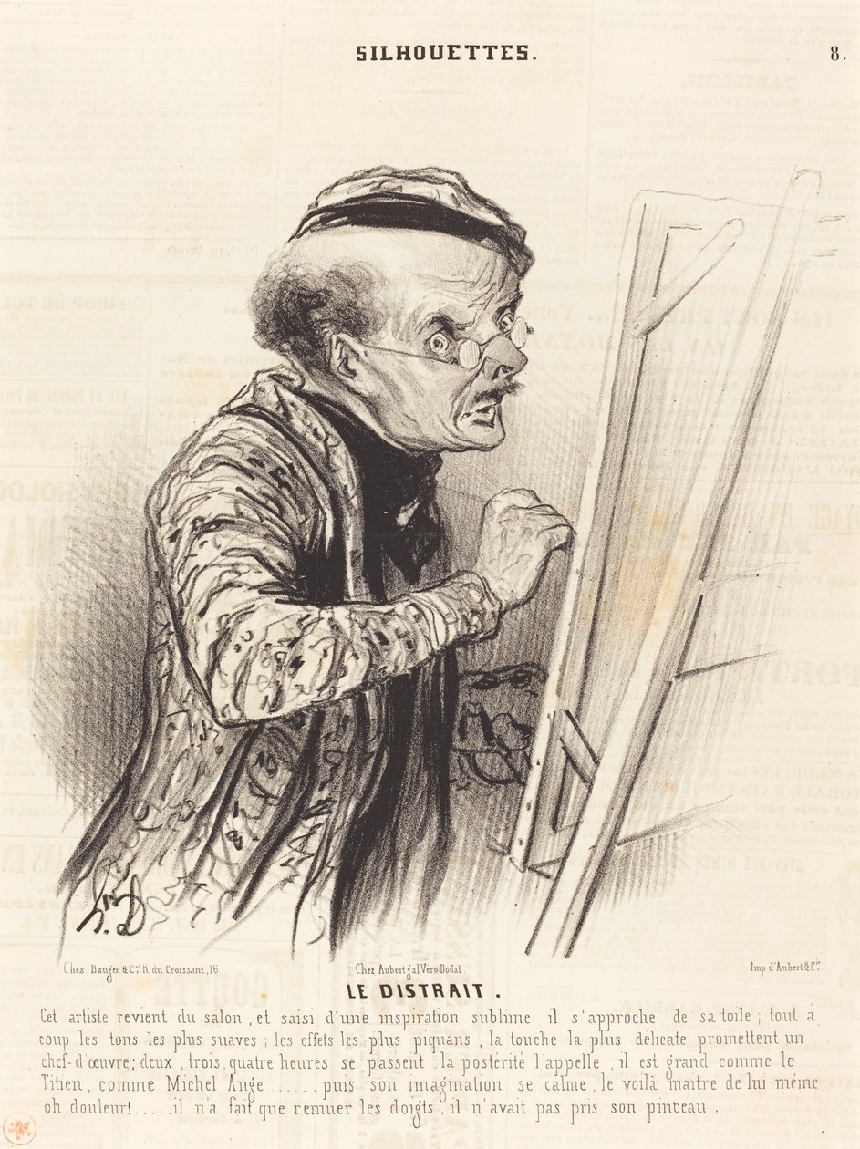 Den distraherede af Honoré Daumier