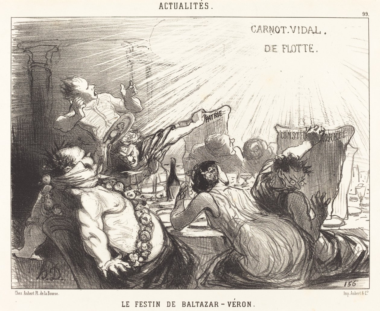 Festen for Baltazar-Véron af Honoré Daumier