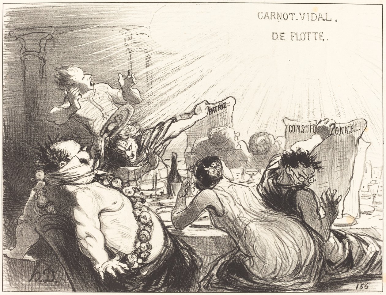 Festen for Baltazar-Véron af Honoré Daumier
