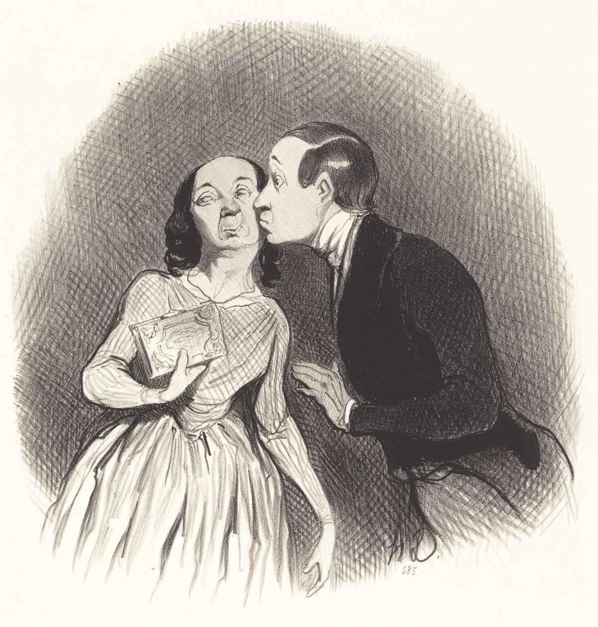 Nytårsdag af Honoré Daumier