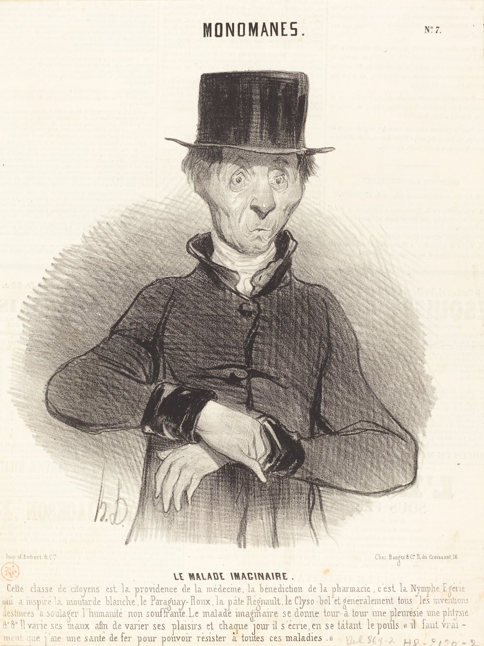 Indbildt syg af Honoré Daumier
