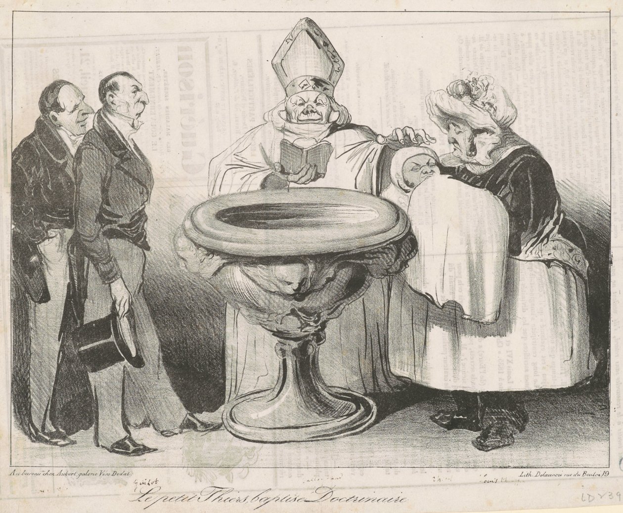 Le Petit Thiers, døbt doktrinær af Honoré Daumier