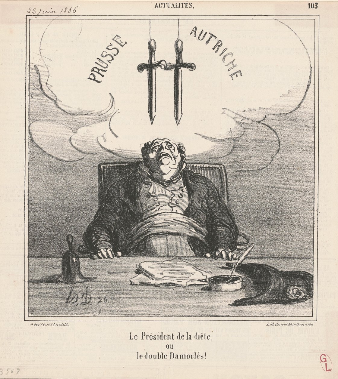 Diætets formand af Honoré Daumier