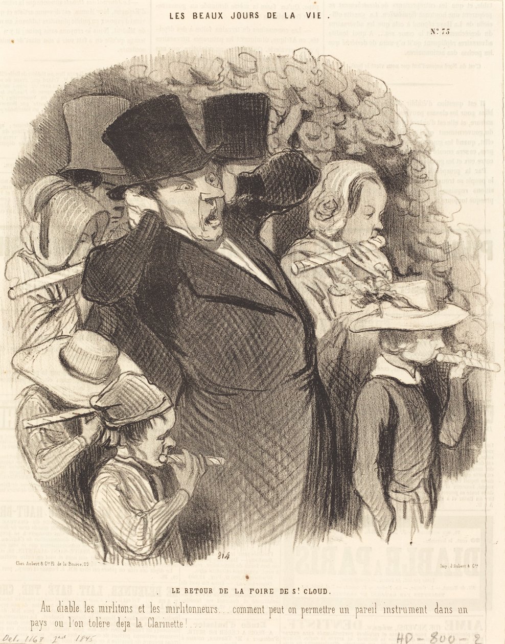 Saint-Cloud-messen vender tilbage af Honoré Daumier