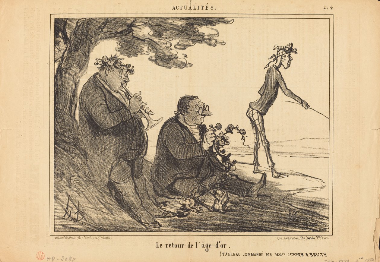 Guldalderens tilbagevenden af Honoré Daumier