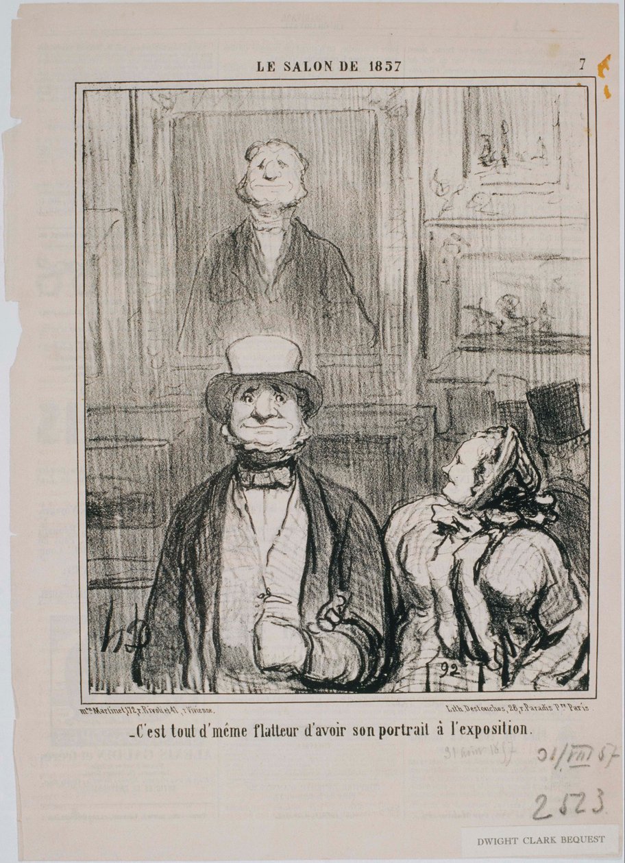Salonen i 1857 - Hvordan blev i denne kælder... af Honoré Daumier