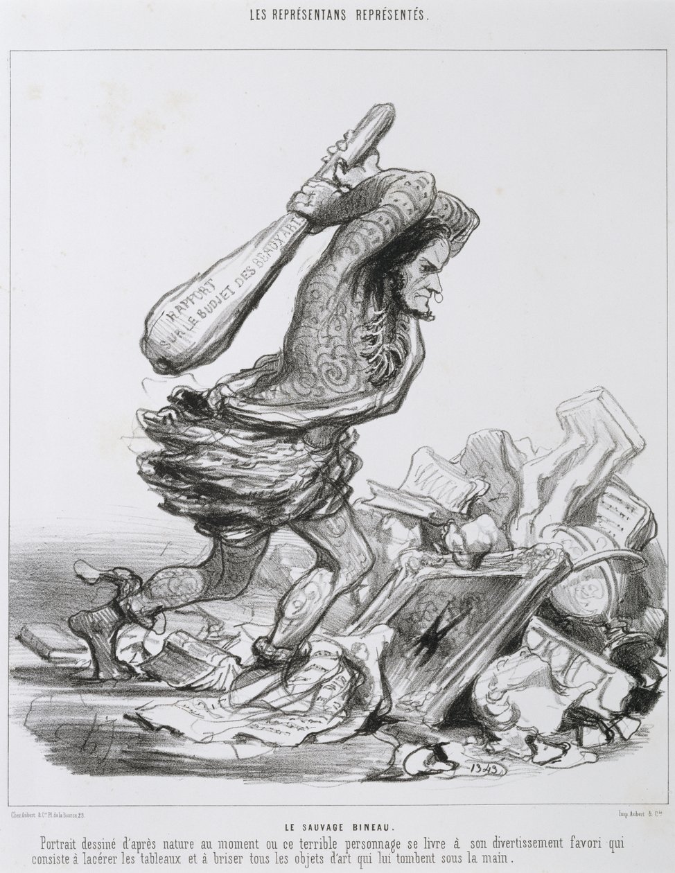 Den vilde Bineau af Honoré Daumier