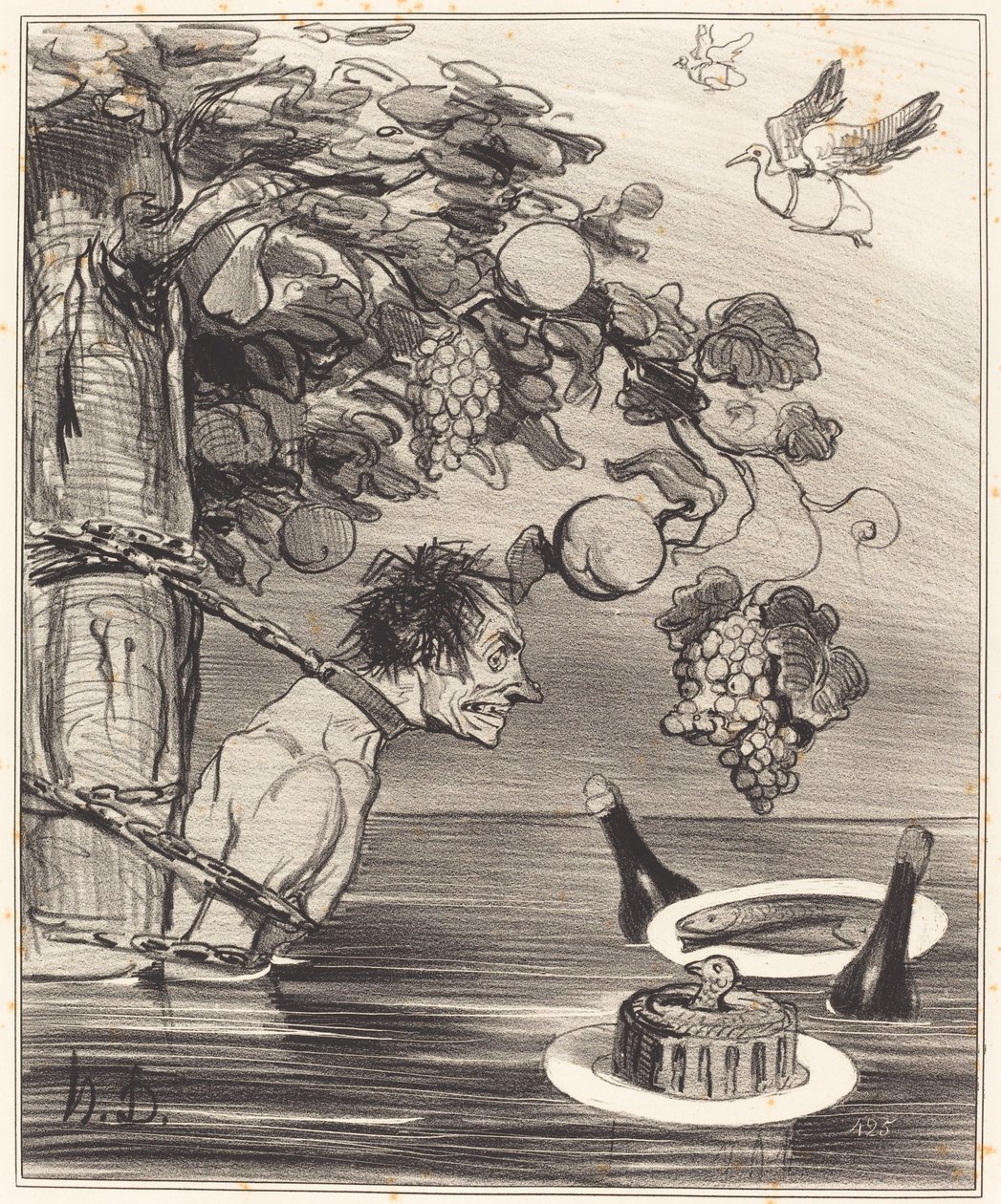 Tantalus pine af Honoré Daumier
